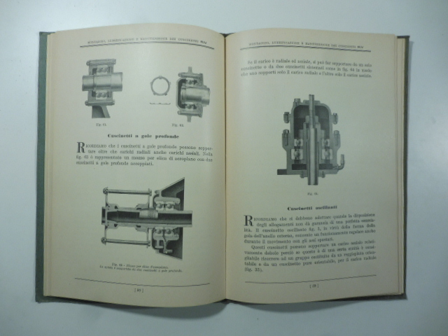 Montaggio, manutenzione, lubrificazione dei cuscinetti Riv. S. A. Officine di Villar Perosa, Torino